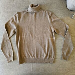 Woolworths Women’s Mocha Turtleneck Cotton Blend Long Sleeve Sweater Pullover